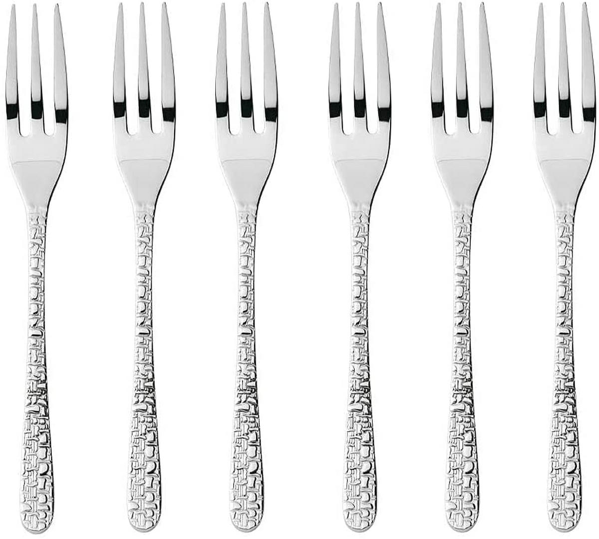 VILICA ZA KOLAČE, 6 KOM   - srebrne boje, Basics, metal (12/12/2cm) - Sambonet