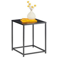 BEISTELLTISCH in Metall 38/37/45,7 cm  - Schwarz, Trend, Metall (38/37/45,7cm) - Carryhome