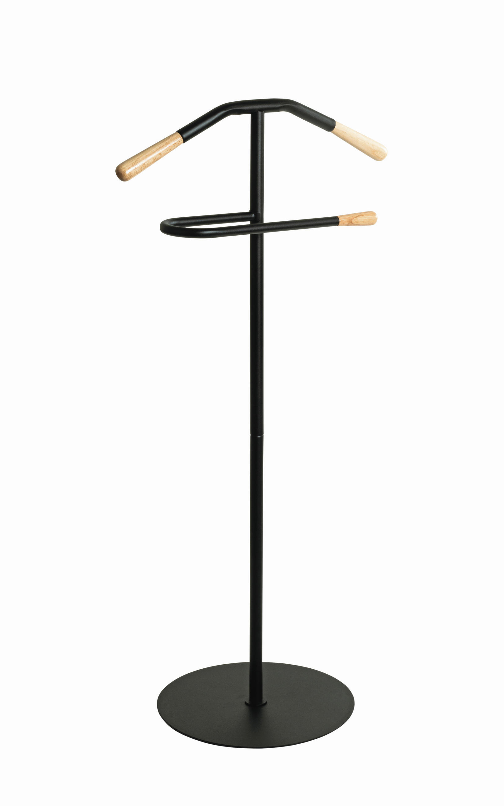 HERRENDIENER in Schwarz, Buchefarben 50/105/34 cm   - Buchefarben/Schwarz, Basics, Holz/Metall (50/105/34cm)