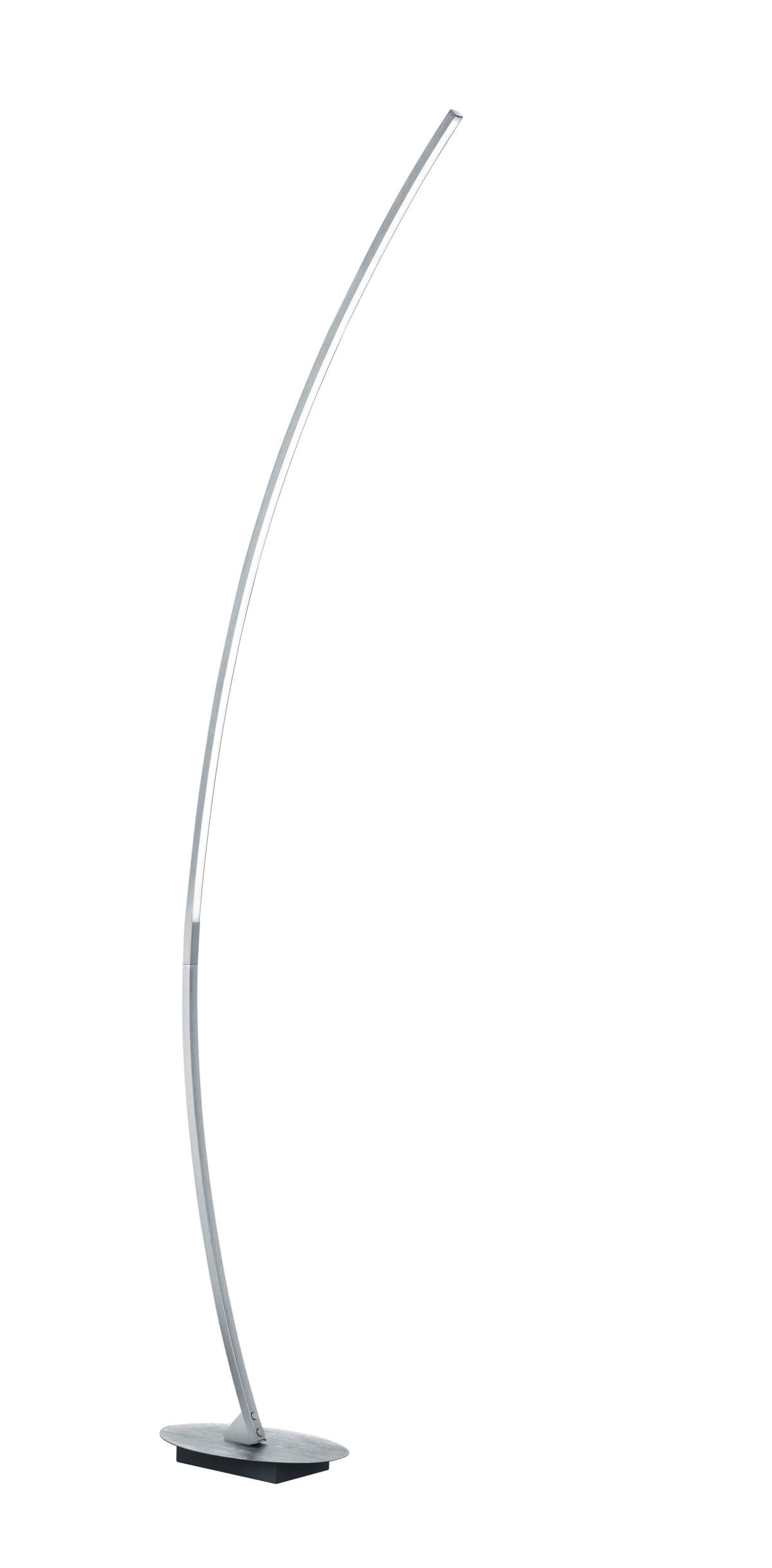 LED-STEHLEUCHTE - Weiss/Alufarben, Design, Kunststoff/Metall (35/15/158cm)