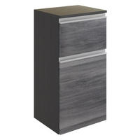 UNTERSCHRANK 40/79/35 cm   - Silberfarben/Alufarben, Basics, Holzwerkstoff/Kunststoff (40/79/35cm) - Held