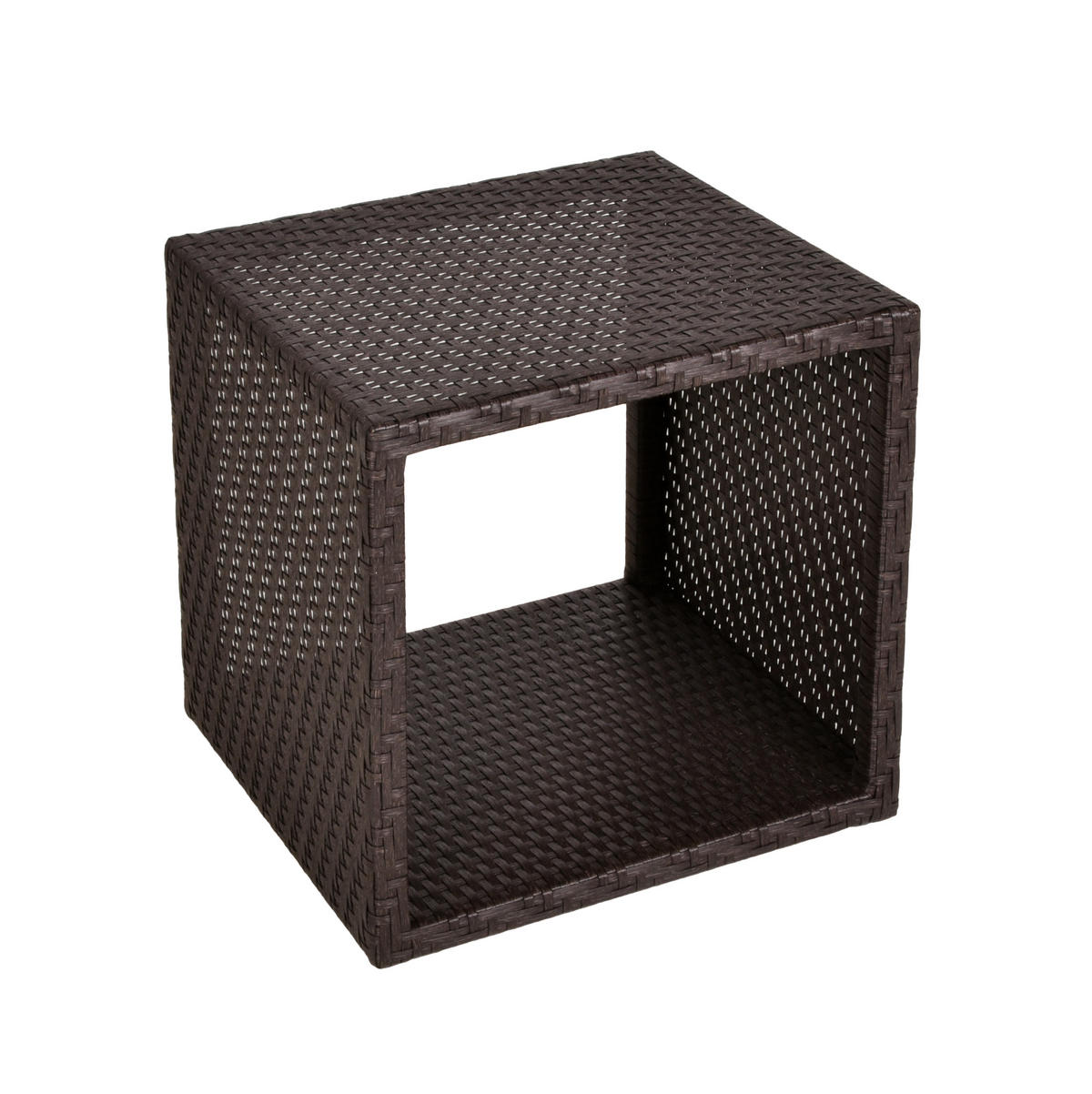 REGAL  46,5/47,5/46,5 cm Braun  - Schwarz/Braun, Basics, Kunststoff/Metall (46,5/47,5/46,5cm)