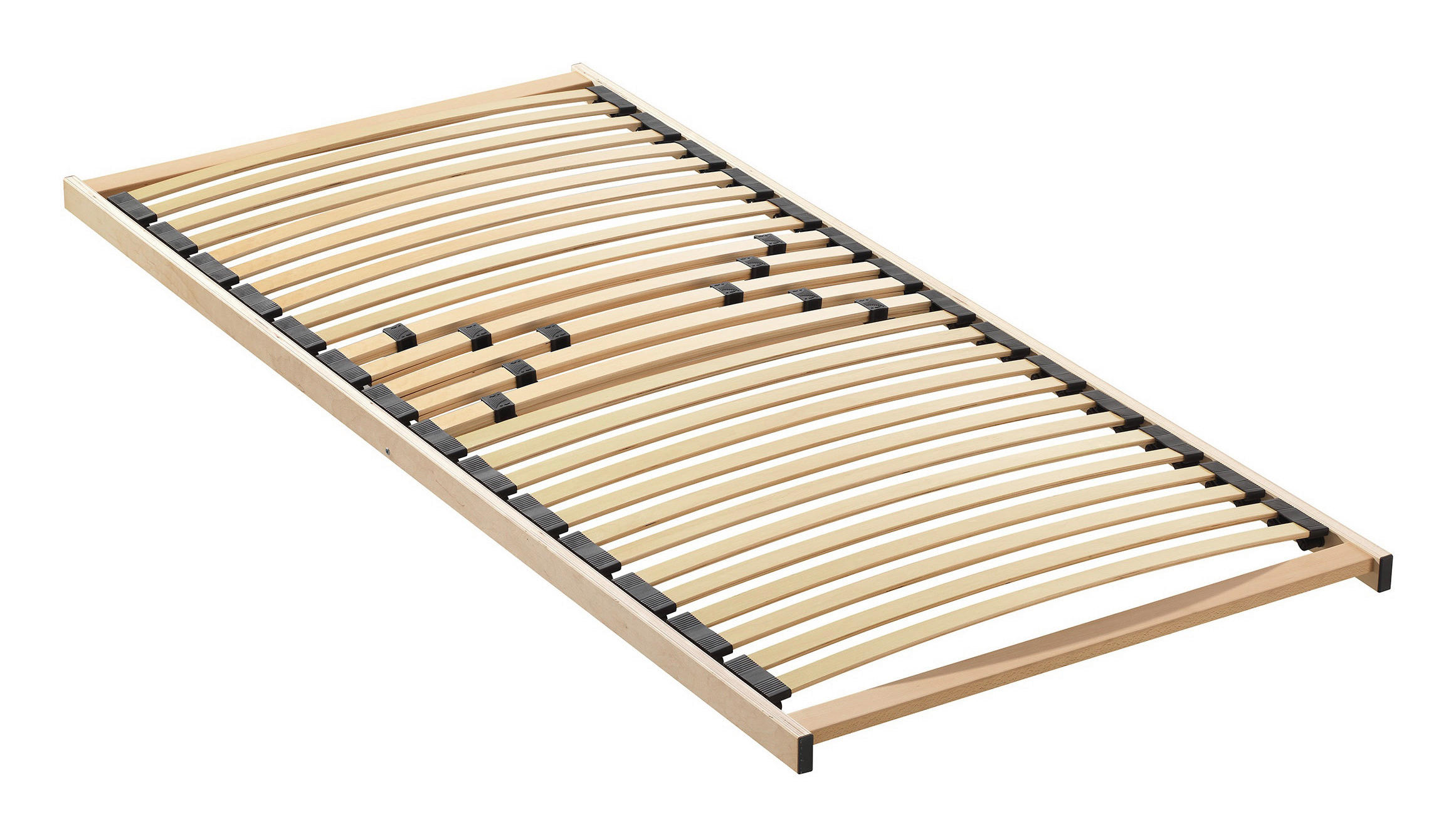 LATTENROST 90/200 cm Mittelzone verstellbar, Birke  - Naturfarben, KONVENTIONELL, Holz (90/200cm) - Sleeptex