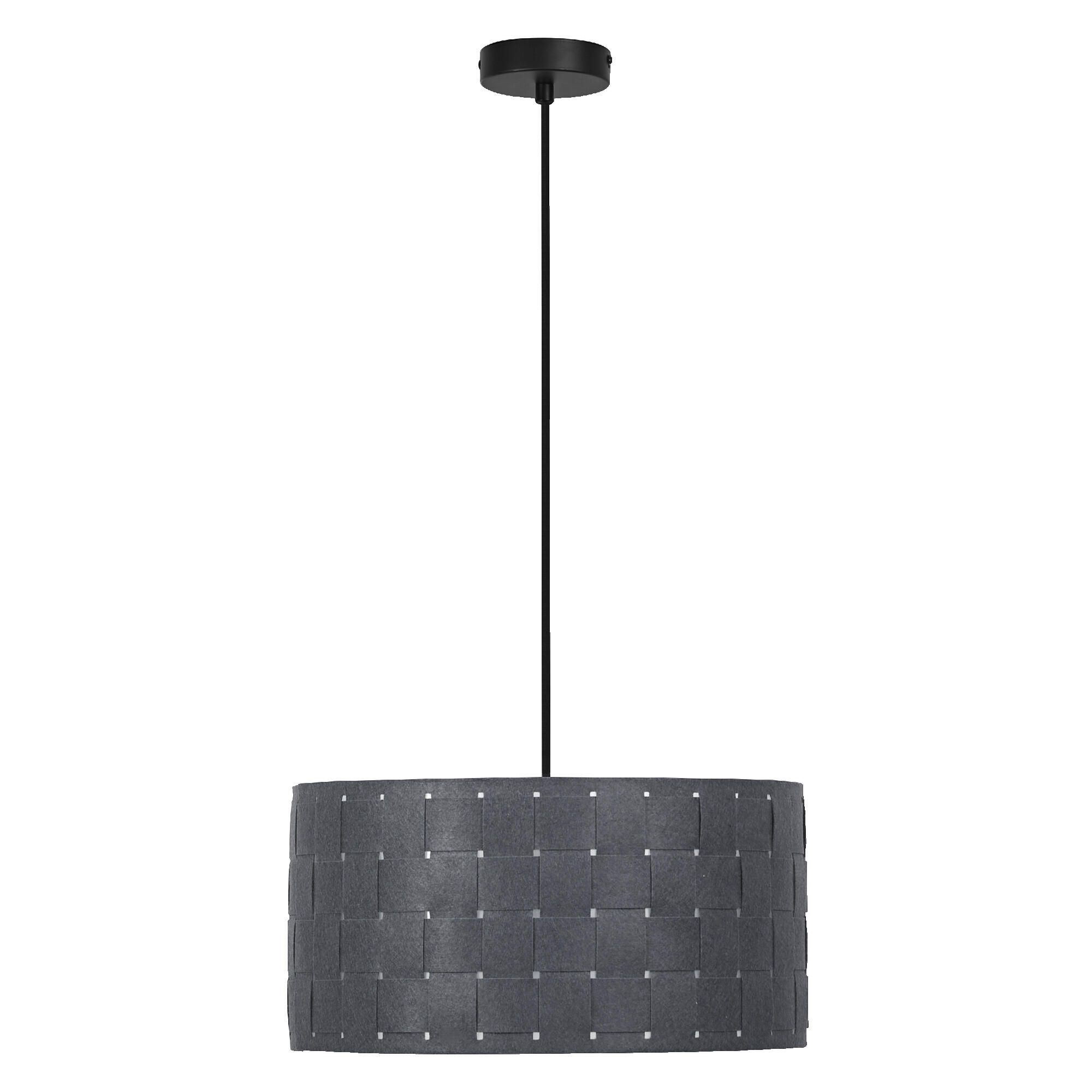 PENDELLEUCHTE 38/121 cm   - Dunkelgrau, KONVENTIONELL, Naturmaterialien/Metall (38/121cm) - Ledvance