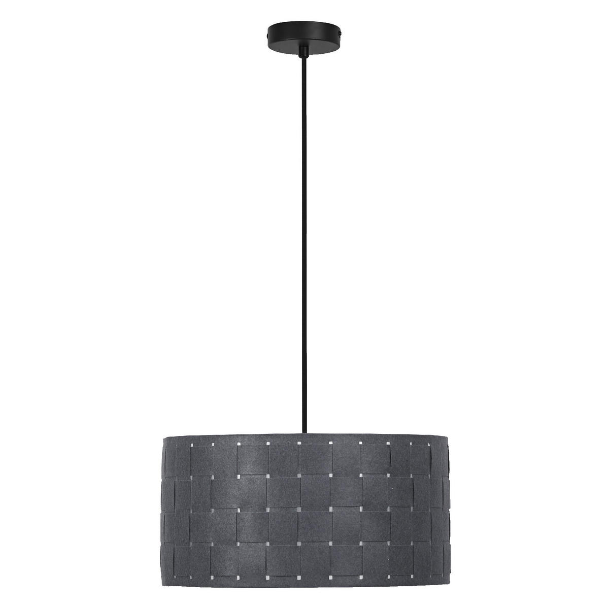 PENDELLEUCHTE 38/121 cm   - Dunkelgrau, KONVENTIONELL, Naturmaterialien/Metall (38/121cm) - Ledvance