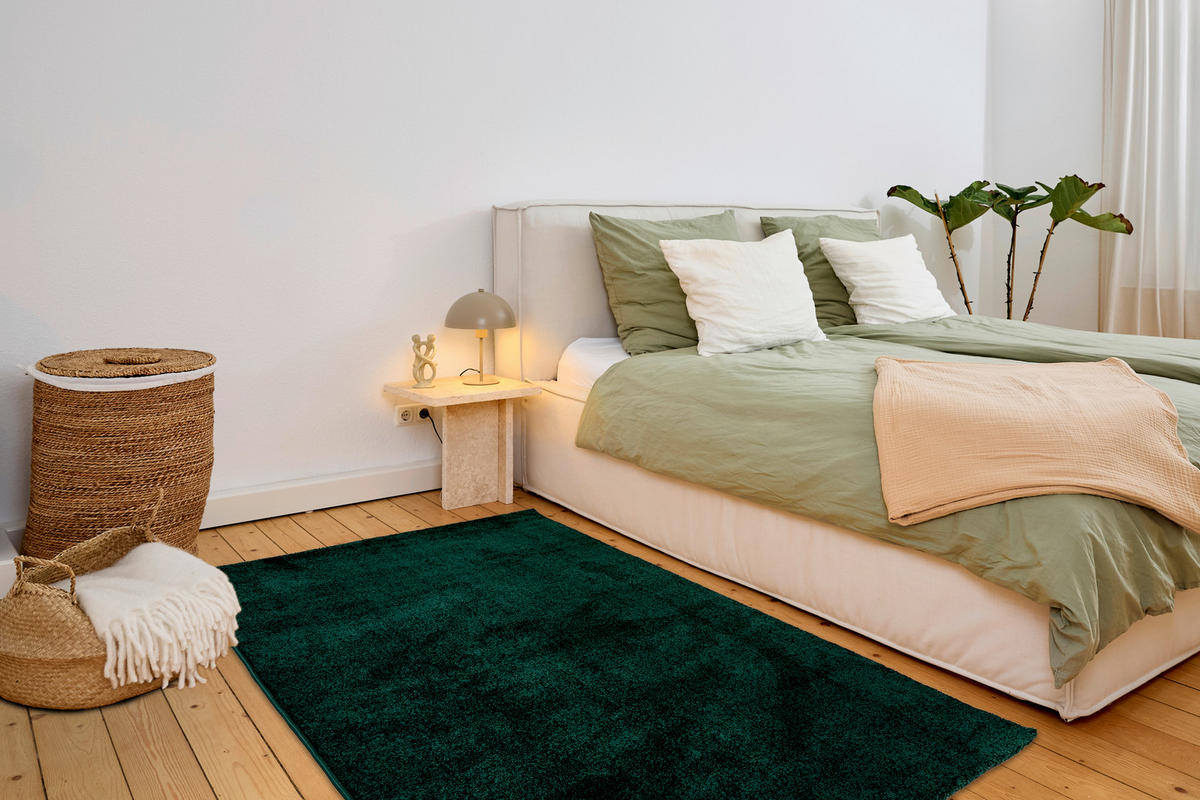 WEBTEPPICH 200/280 cm Sam Dunkelgrün rechteckig  - Dunkelgrün, Basics, Kunststoff (200/280cm) - Astra