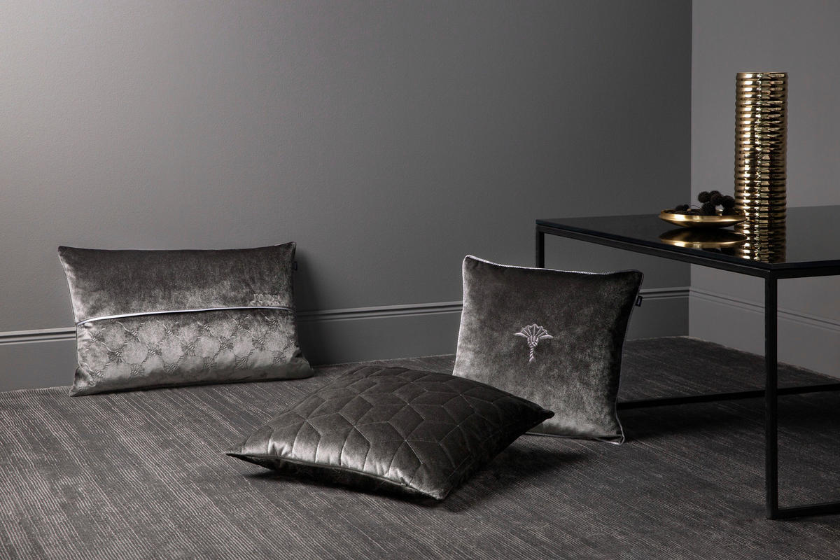 KISSENBEZUG Scene 38/58 cm  - Anthrazit, Design, Textil (38/58cm) - Joop!