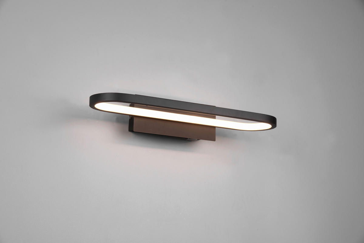 BADEZIMMER-WANDLEUCHTE - Schwarz, Basics, Metall (40/14,8/7,5cm) - Trio Leuchten