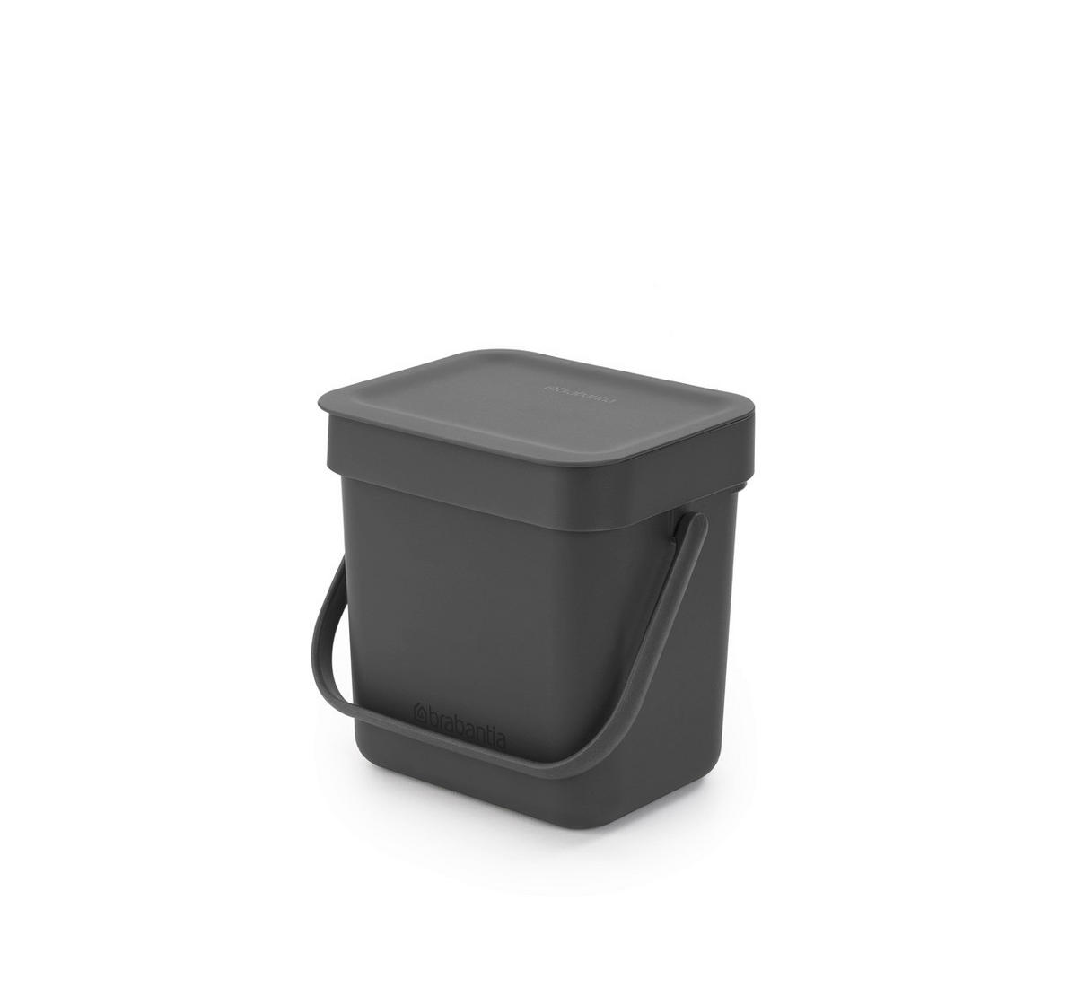 ABFALLEIMER SORT & GO 3 L  - Grau, Design, Kunststoff (13,9/17,4/18,8cm) - Brabantia
