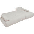 ECKSOFA  in Webstoff Weiß  - Schwarz/Weiß, KONVENTIONELL, Kunststoff/Textil (282/162cm) - Carryhome