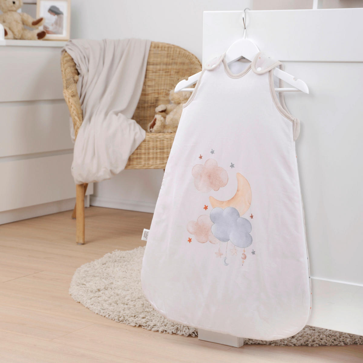 BABYSCHLAFSACK Moon & Stars  90/45 cm     - Perlmutt/Beigebraun, Basics, Textil (90/45cm) - baby best
