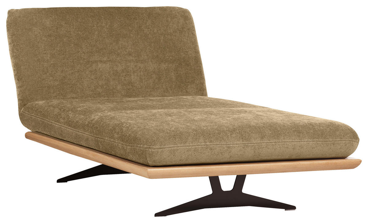ZOFA S POSTELJNO FUNKCIJO,  svetlo zelena les, tekstil  - črna/bež, Design, kovina/tekstil (204/92/90cm) - Dieter Knoll