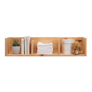 WANDREGAL Zirbe - Naturfarben, Natur, Holz (100/22/25cm) - Jimmylee