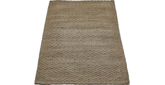 HANDWEBTEPPICH 70/140 cm  - Taupe, Design, Textil (70/140cm) - Linea Natura