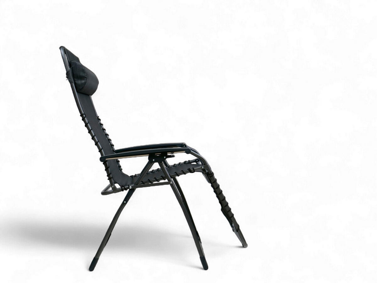 GARTEN-RELAXSESSEL 66/120/65 cm  - Anthrazit, Basics, Kunststoff/Textil (66/120/65cm)