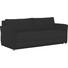 SCHLAFSOFA Schwarz - Schwarz/Alufarben, Design, Textil/Metall (204/90/91cm) - NOVEL