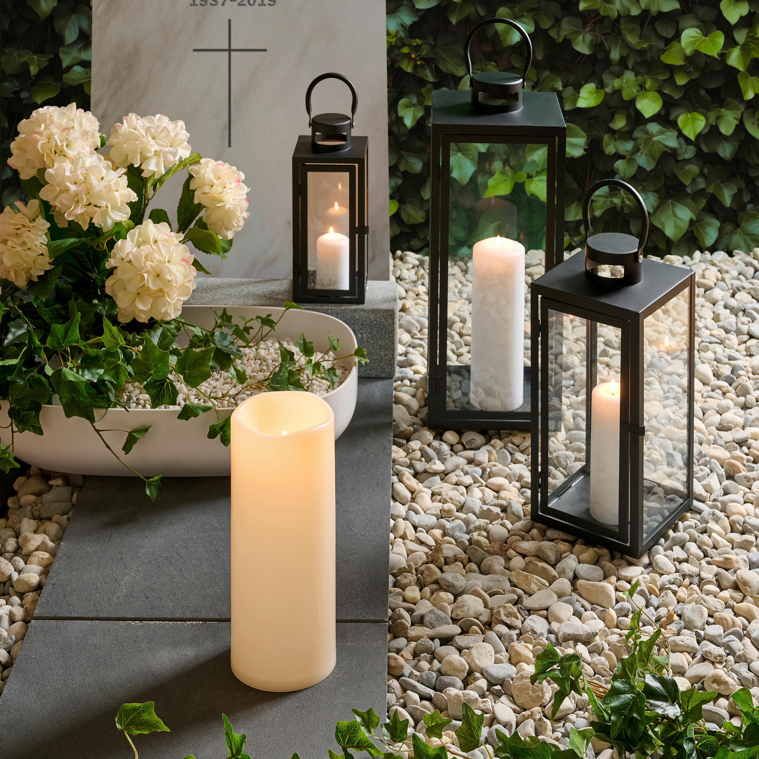 LED SVÍČKA plast   - krémová, Basics, plast (12,5/30,5cm) - Ambia Home