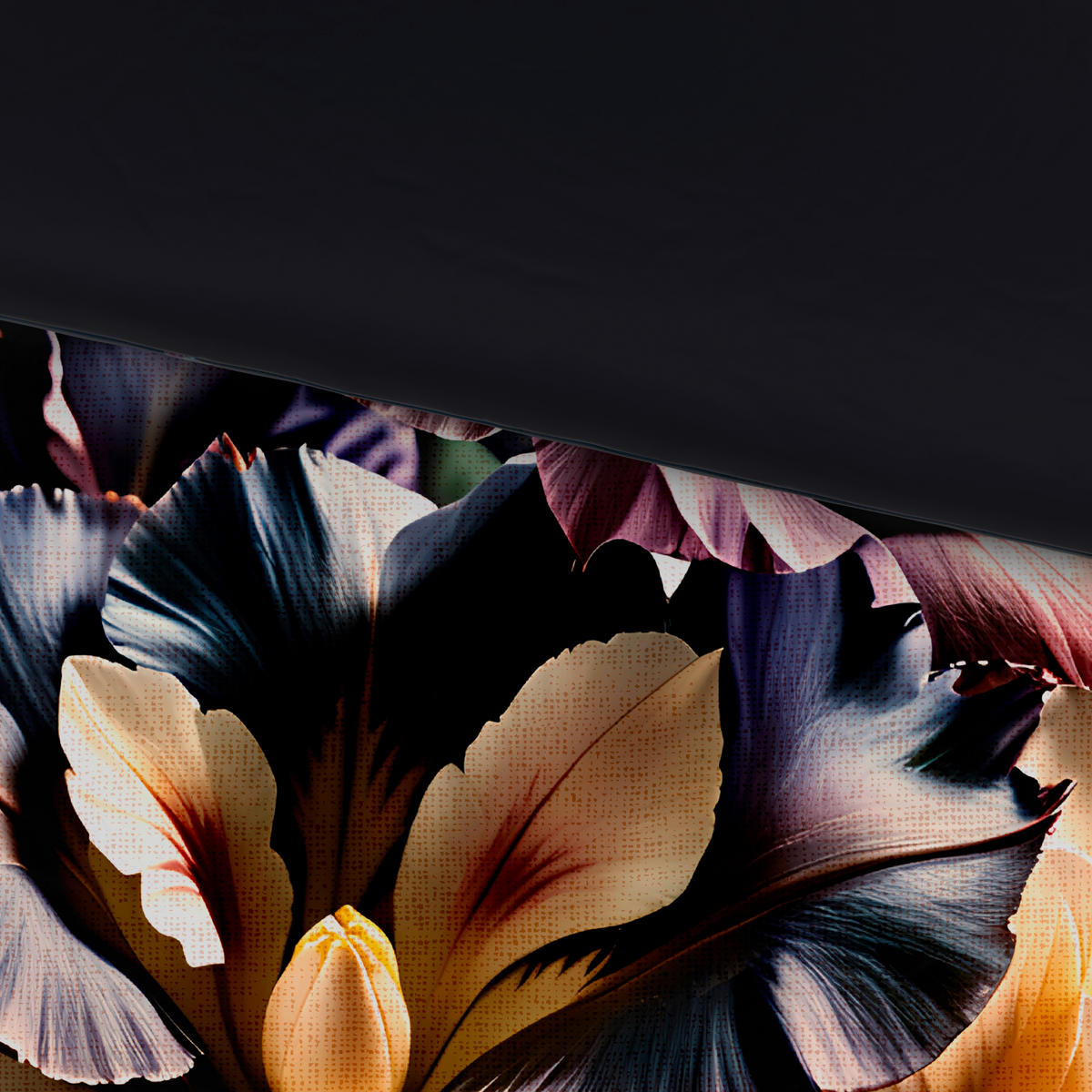 WENDEBETTWÄSCHE Satin 200/200 cm  - Lila/Schwarz, Textil (200/200cm) - Novel