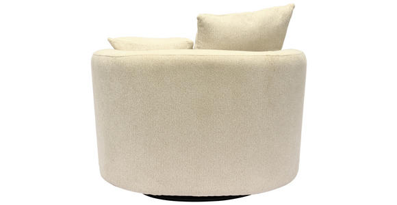 SESSEL in Webstoff Naturfarben  - Schwarz/Naturfarben, Design, Textil/Metall (101/82/97cm) - Carryhome