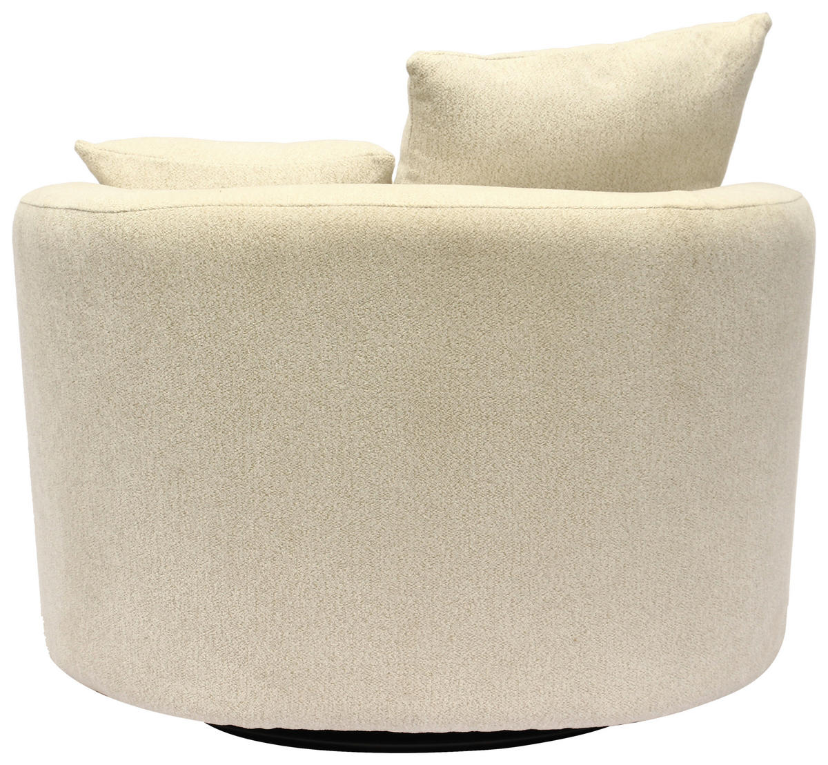 SESSEL in Webstoff Naturfarben  - Schwarz/Naturfarben, Design, Textil/Metall (101/82/97cm) - Carryhome
