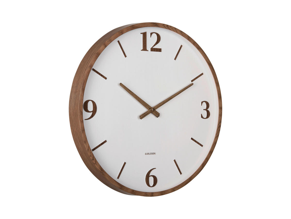WANDUHR Detalle Grau  - Grau, Basics, Kunststoff (51cm) - Karlsson
