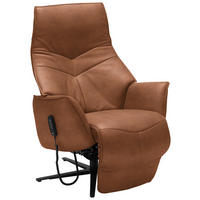 RELAXSESSEL in Textil Hellbraun  - Hellbraun/Anthrazit, Design, Textil/Metall (74/113/84cm) - Himolla