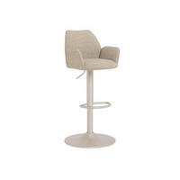 BARHOCKER in Beige  - Beige/Grau, KONVENTIONELL, Textil/Metall (52,5/114/52cm) - MID.YOU