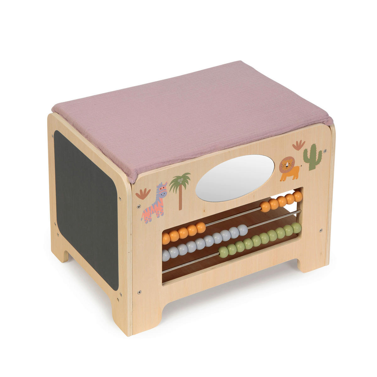 MOTORIKSPIEL ABELIA-SAFARI - Naturfarben, Basics, Holz/Textil (42/32/32cm) - MUSTERKIND