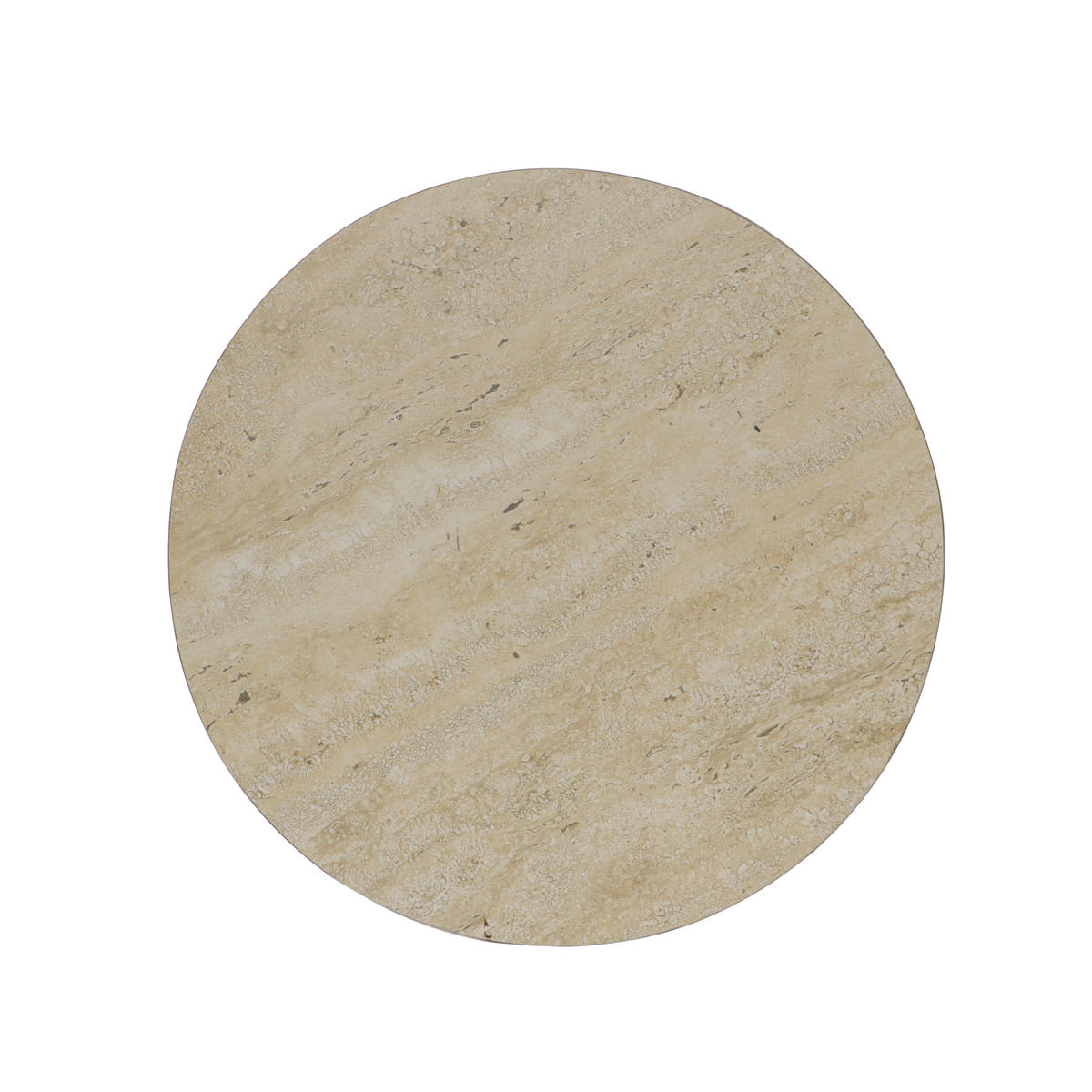 BEISTELLTISCH 50/50/46 cm Taupe rund  - Taupe, MODERN, Keramik/Metall (50/50/46cm) - Milino