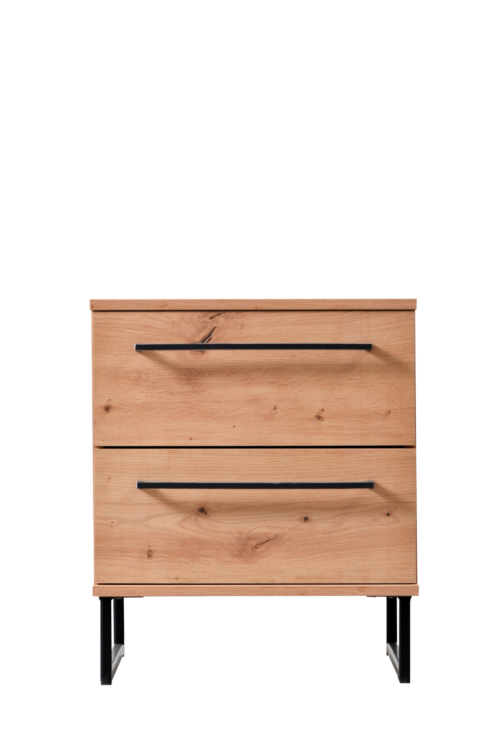 ÉJJELISZEKRÉNY tölgyfa  - tölgyfa, Basics, faalapú anyag/fém (45,5/54/35cm) - Xora
