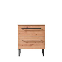 ÉJJELISZEKRÉNY tölgyfa  - tölgyfa, Basics, faalapú anyag/fém (45,5/54/35cm) - Xora