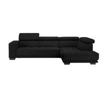 ECKSOFA in Mikrofaser Anthrazit  301/207 cm  - Anthrazit/Schwarz, Design, Textil/Metall (301/207cm) - Xora