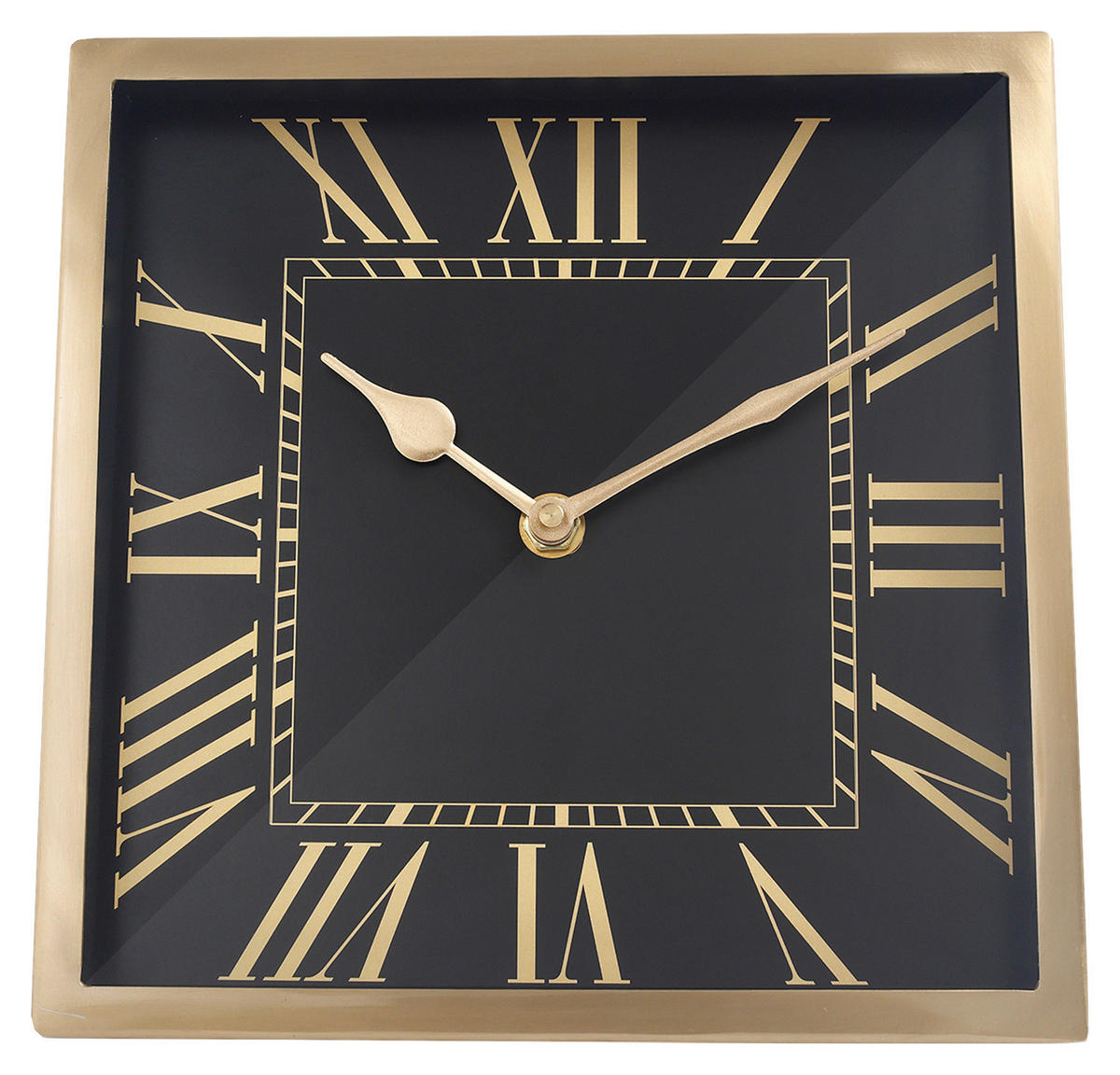 TISCHUHR Goldfarben, Schwarz 3/21/21 cm  - Goldfarben/Schwarz, Trend, Metall (3/21/21cm) - Kayoom