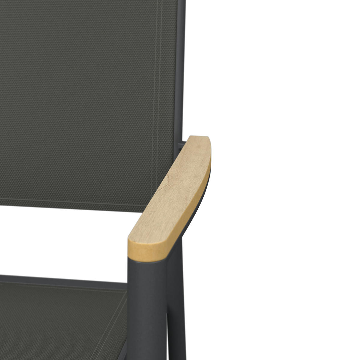 STAPELSESSEL in Metall, Kunststoff, Textil Anthrazit, Naturfarben, Dunkelgrau  - Dunkelgrau/Anthrazit, MODERN, Kunststoff/Textil (57/89/58cm) - Ambia Garden