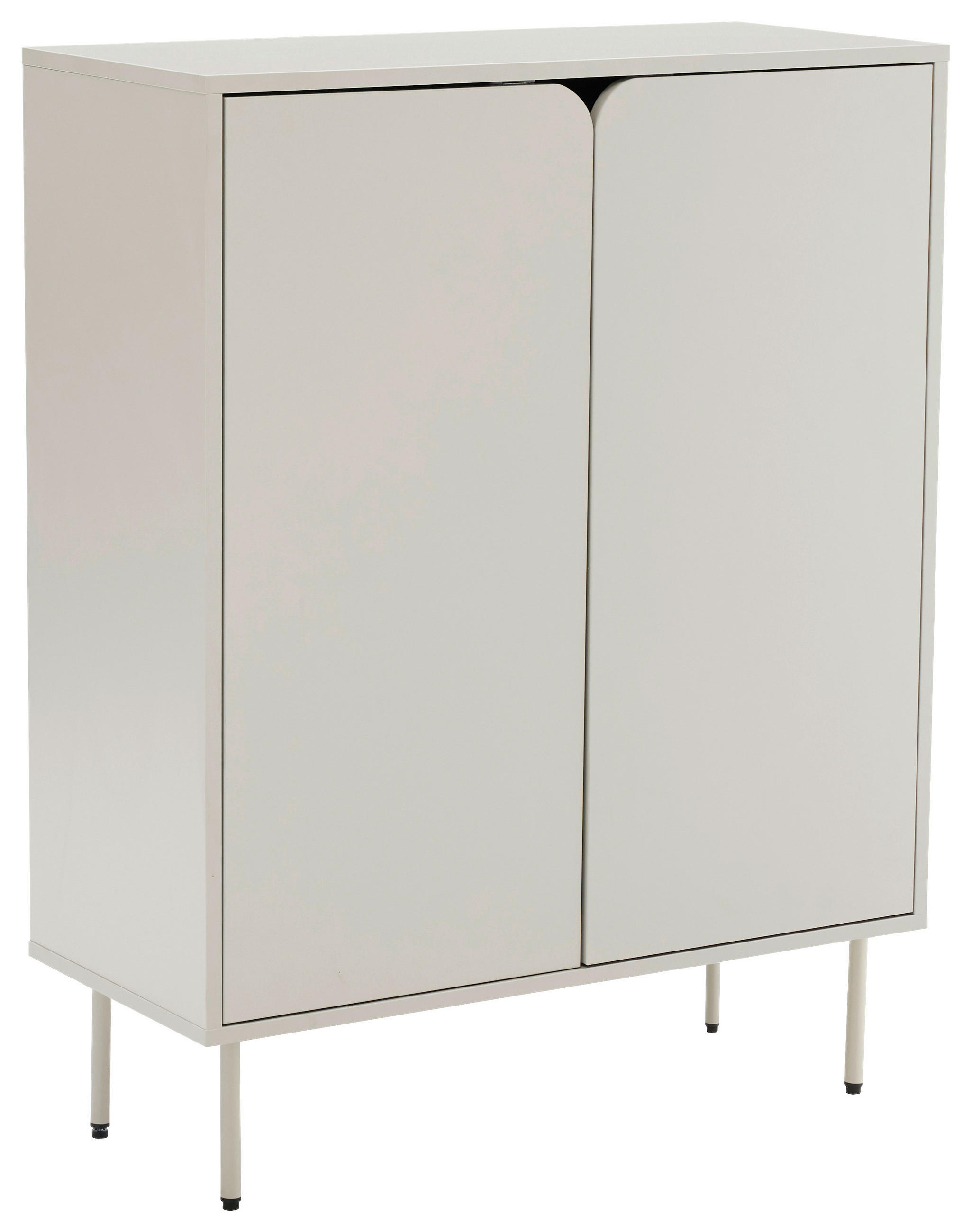 HIGHBOARD  80/103/35 cm  - Seidengrau, Design, Holzwerkstoff/Metall (80cm) - Xora