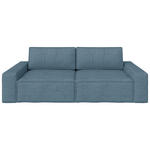 SCHLAFSOFA Webstoff Petrol  - Petrol/Schwarz, KONVENTIONELL, Kunststoff/Textil (256/83/115cm) - Carryhome