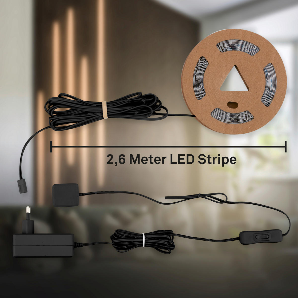 LED-STRIP Pimp Your Panel, Starterset 260 cm   - Klar, Basics, Kunststoff (260cm) - Briloner