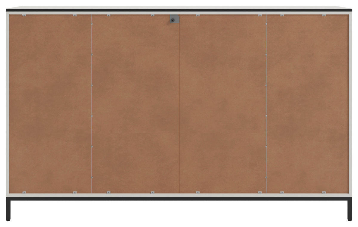 SIDEBOARD Soul  in 180/111/40 cm  - Schwarz/Weiß, MODERN, Holzwerkstoff/Metall (180/111/40cm)