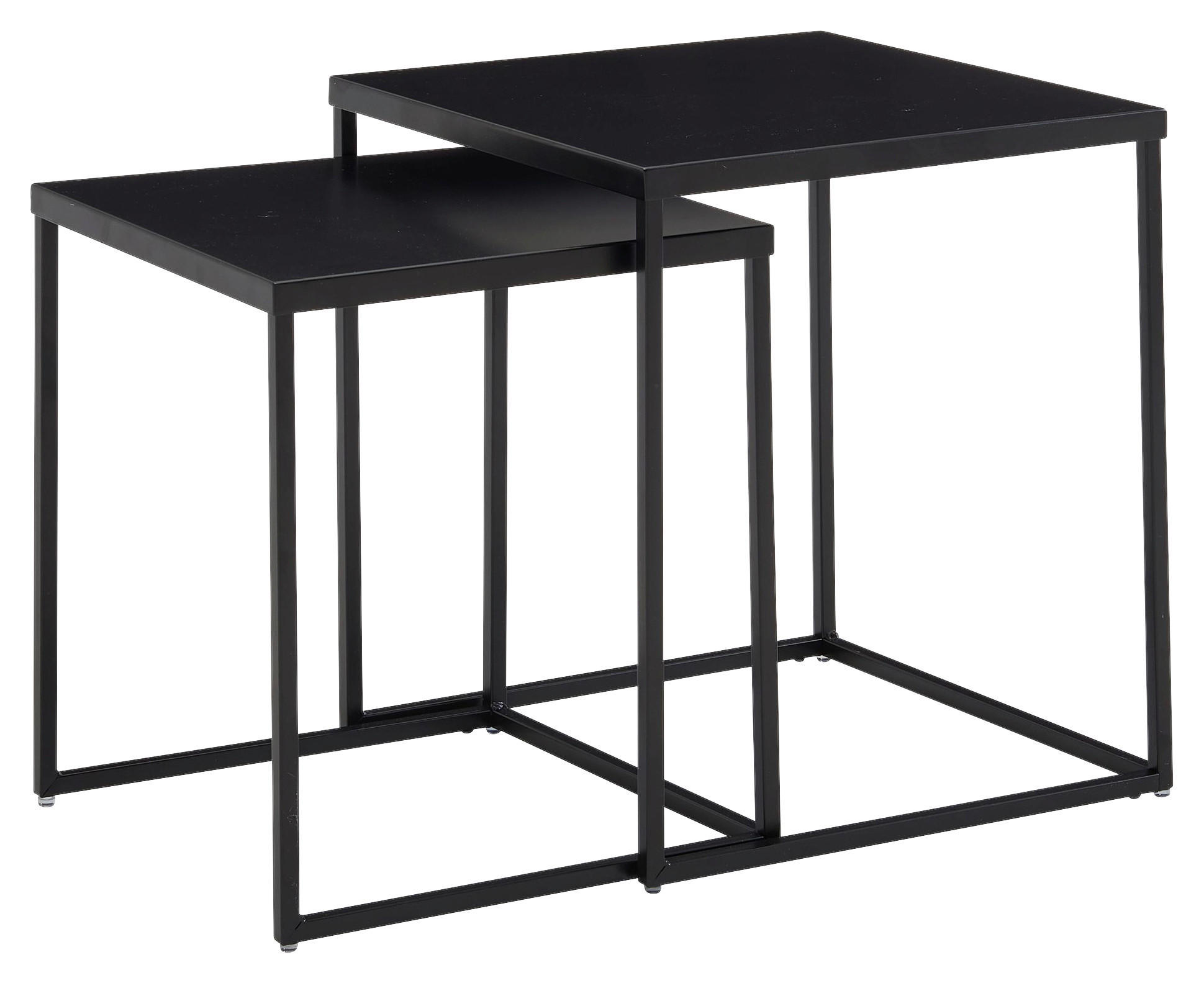 SATSBORD i metall 40/40/45 cm  - svart, Modern, metall (40/40/45cm) - MID.YOU