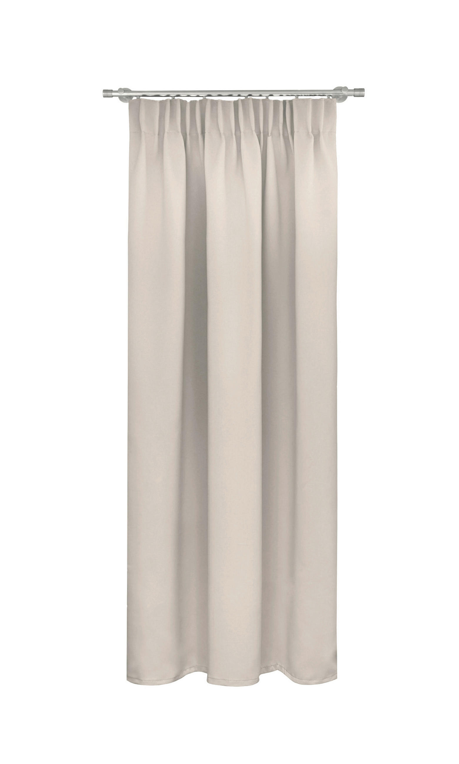 KÉSZFÜGGÖNY sötétítő  - bézs, Basics, textil (140/175cm)