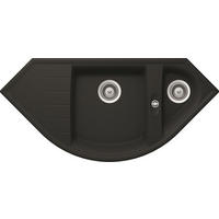 SPÜLE 17500000000381  - Schwarz, Basics, Stein (110,5/19,5/52cm) - Respekta