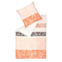 WENDEBETTWÄSCHE E-Victoria Satin 155/220 cm  - Terracotta/Creme, Basics, Textil (155/220cm) - Esprit