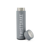 ISOLIERFLASCHE 0,42 l  - Grau, Basics, Kunststoff/Metall (7/24/7cm)