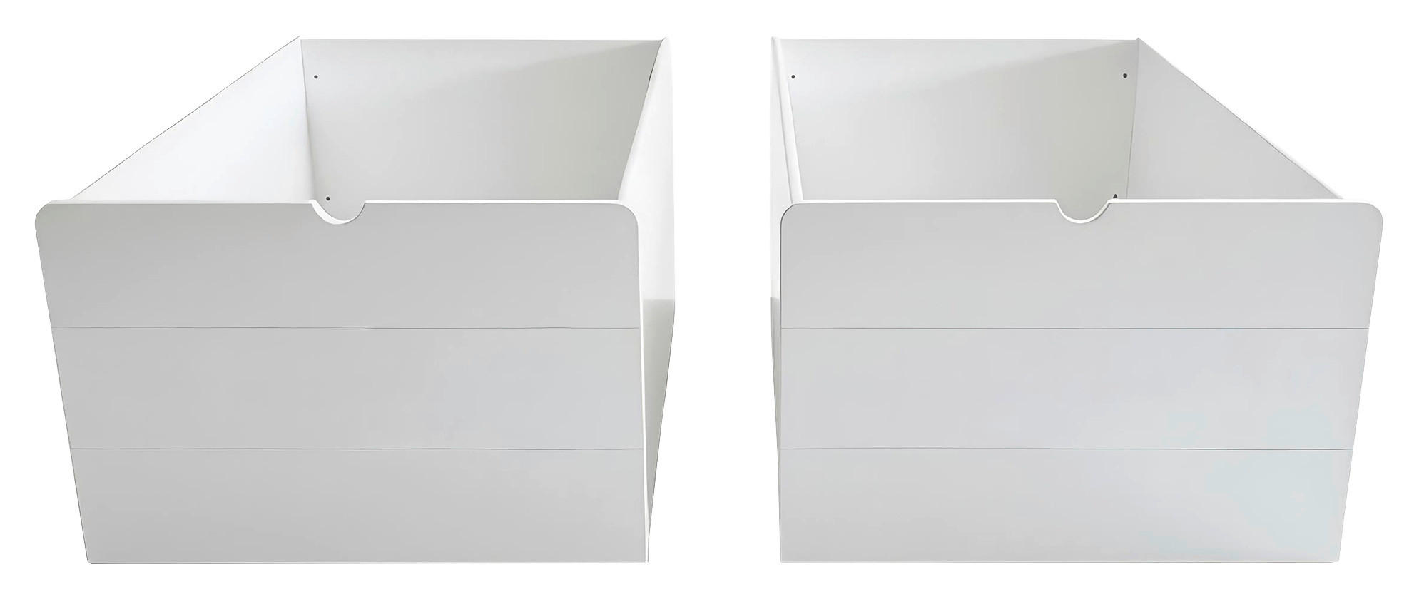 SCHUBLADENSET 58/37,5/90 cm 2-teilig Little Lodge Weiß  - Weiß, Basics, Holzwerkstoff (58/37,5/90cm) - Xora