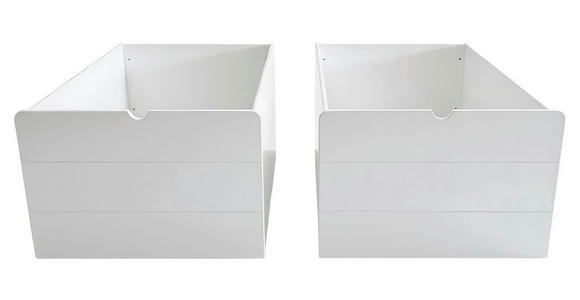 SCHUBLADENSET 58/37,5/90 cm 2-teilig Little Lodge Weiß  - Weiß, Basics, Holzwerkstoff (58/37,5/90cm) - Xora