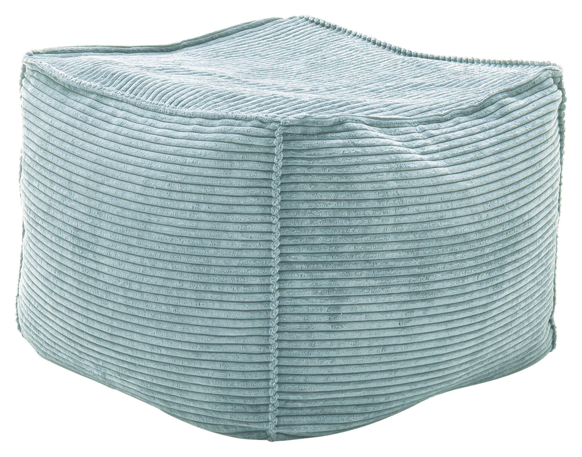 HOCKERTextil Hellblau  - Hellblau, Design, Textil (66/40/66cm) - Lomoco