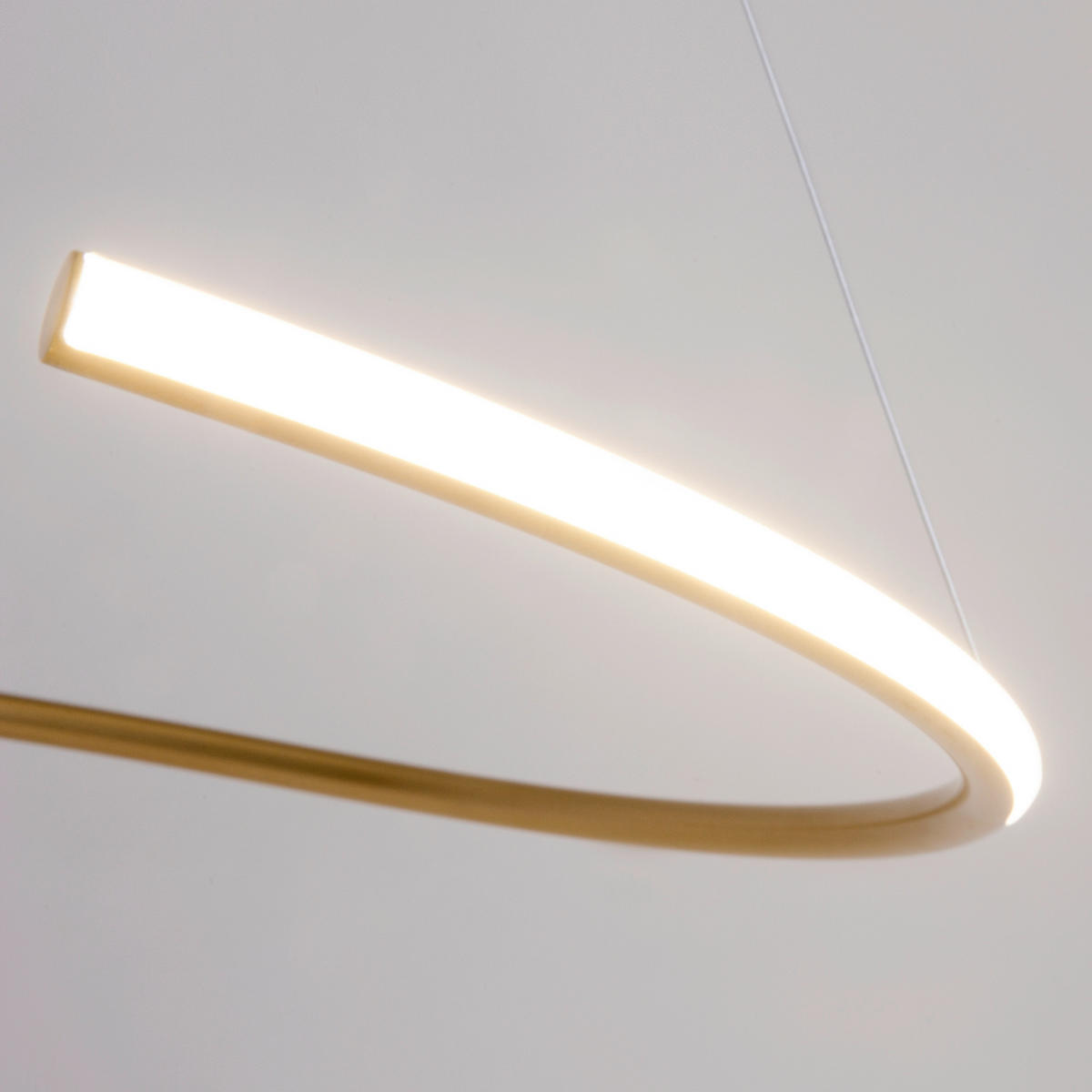 PENDELLAMPA Curve 60/325.7/60 cm  - mässingsfärgad, Design, metall (60/325.7/60cm) - MAYTONI