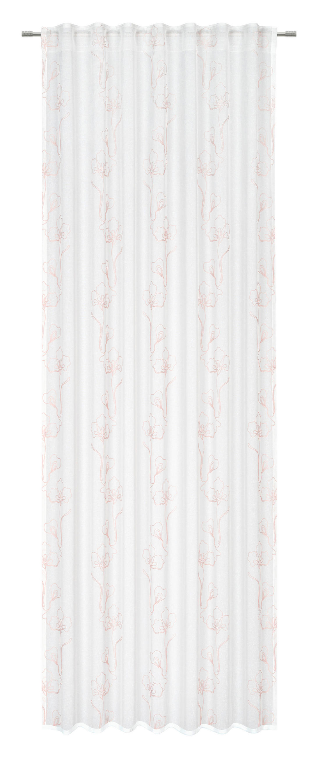 KONČANA ZAVESA  pol prosojno   140/280 cm  - siva, Konvencionalno, tekstil (140/280cm) - Esposa