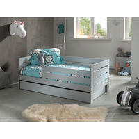 KINDER-/JUNIORBETT - Kieferfarben/Grau, MODERN, Holz/Holzwerkstoff (70/140cm) - Vipack