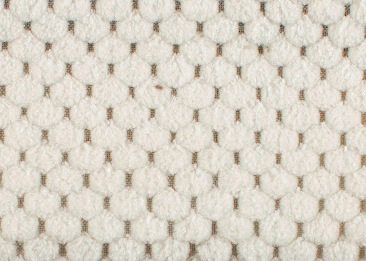 ECKSOFA in Velours Creme  - Creme/Schwarz, Konventionell, Kunststoff/Textil (285/177cm) - MID.YOU